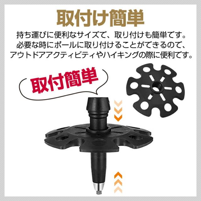 トレッキングポール用スノーバスケット