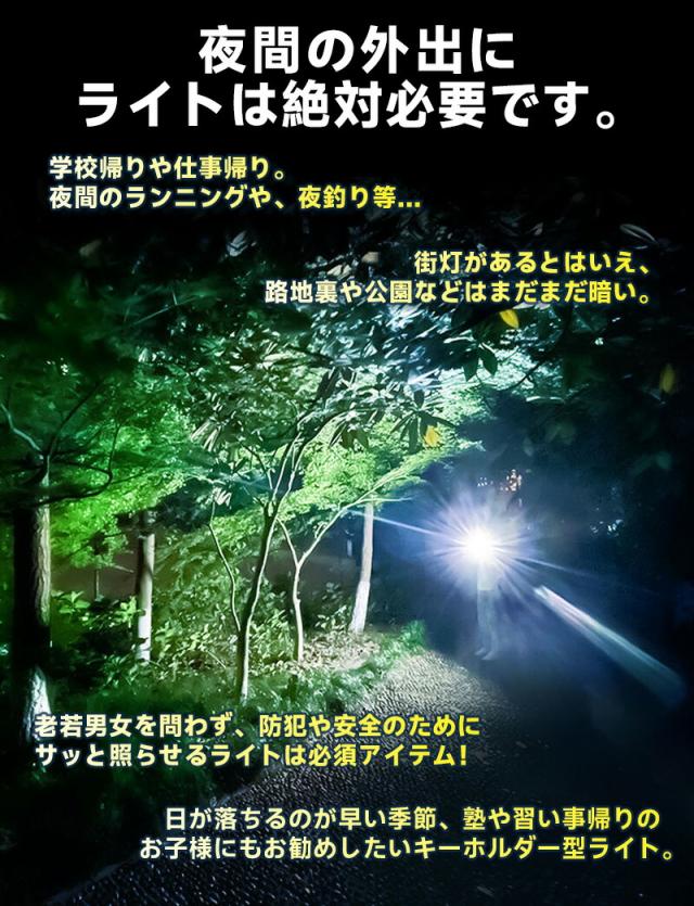 Type-c充電式ミニLEDライト