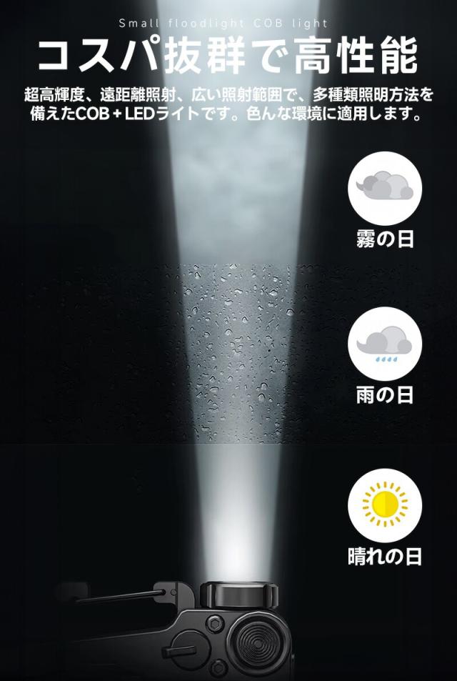 Type-c充電式ミニLEDライト