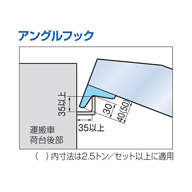 日軽金アクト アルミブリッジ 3t 2本セット アングル式 PX30-270-40 建