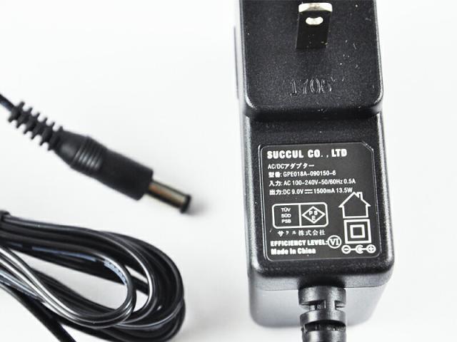 ACアダプター9V 1.5A