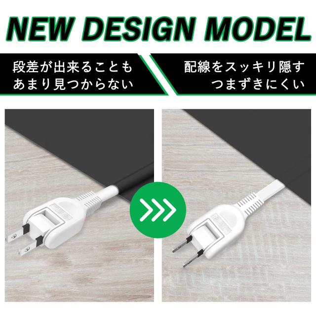 延長コード 2m 1個口 ホワイト 15A 1500W 耐トラッキング 二重被覆 絶縁キャップ ACアダプター すっきり接続 コンセント ソフト 電源コード 延長ケーブル 連結可
