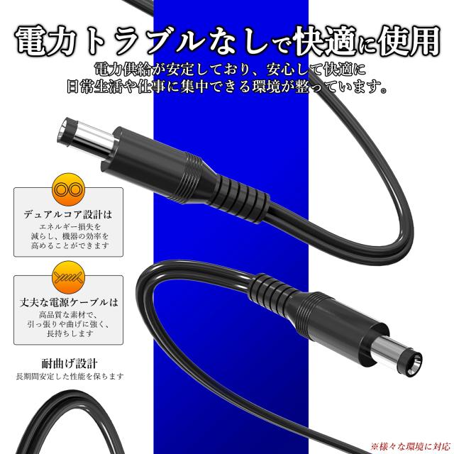 【1年保証付】汎用スイッチング式ACアダプター 9V/1.5A/最大出力13.5W 出力プラグ外径5.5mm(内径2.1mm)PSE取得品