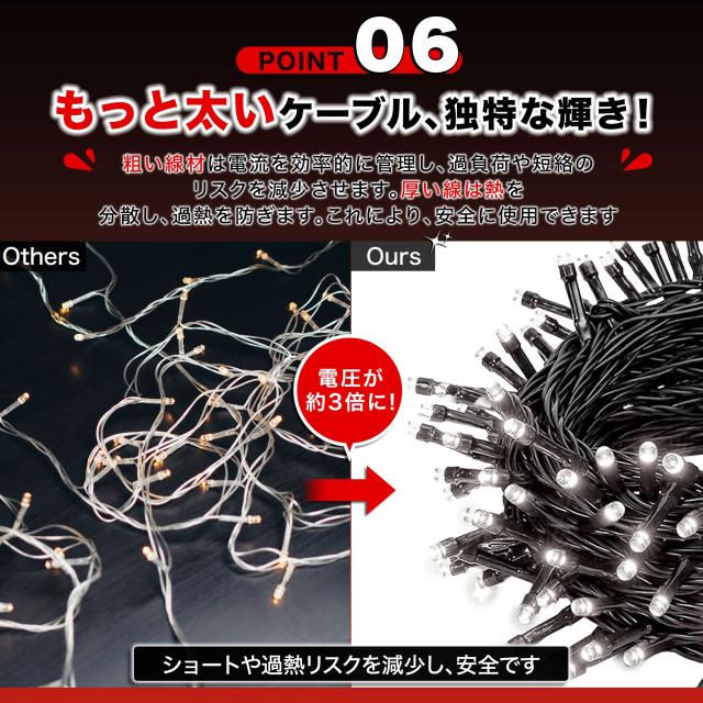 ソーラー イルミネーション つらら LED 120球 長さ10m 全5色 屋外用 防水 コンセント式 コントローラー付き メモリー機能 8パータン 大型ソーラーパネル
