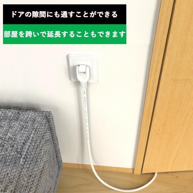 「超扁平」電源 延長コード1m 15a 125V OAタップ 電源コード 電源タップ ホワイト 難燃性PVC 家庭用 オフィス用 PSE認証 二重被覆 屋外 延長ケーブル ソフト