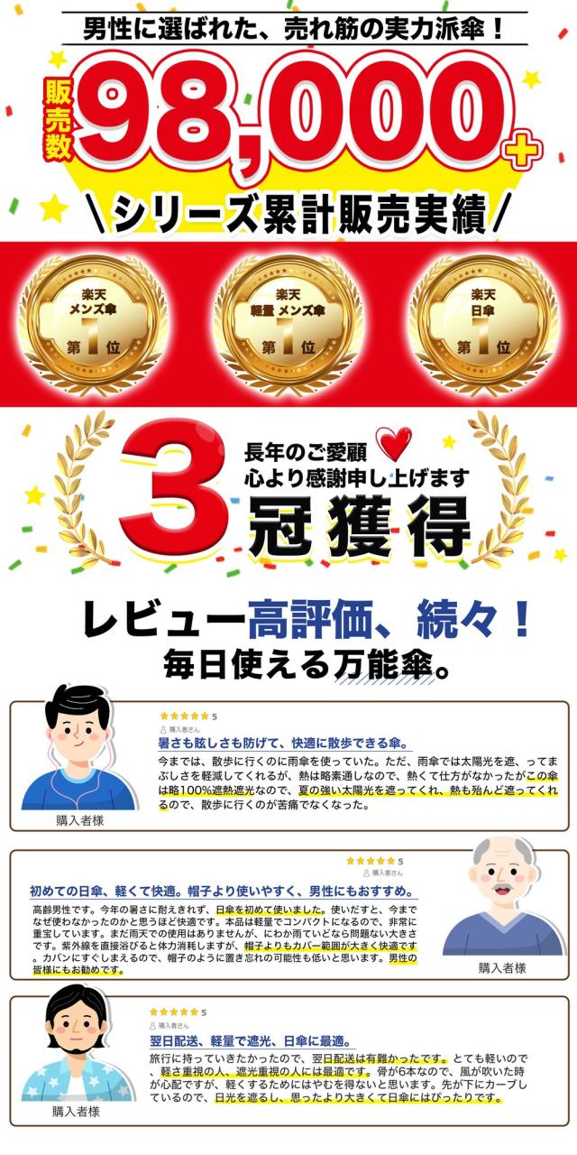 折りたたみ傘 メンズ 大きめ 自動開閉 完全遮光 晴雨兼用 UVカット100% 遮熱 耐風 高撥水 ワンタッチ 男性 通勤 通学 旅行 ギフト カラー:丸柄