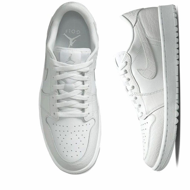 NIKE AIR JORDAN 1 LOW GOLF WHITE CROCODILE SKIN ナイキ エア ...