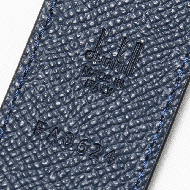 ダンヒル リバーシブル ベルト DU24R4T19AA dunhill メンズ 男性 ブランド イタリア製 革 レザー 本革 3.5cm 35mm ブラック 黒 青 紺 ギフト プレゼント クリスマス 成人式