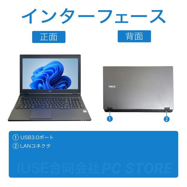 パソコンインターフェース正面と背面