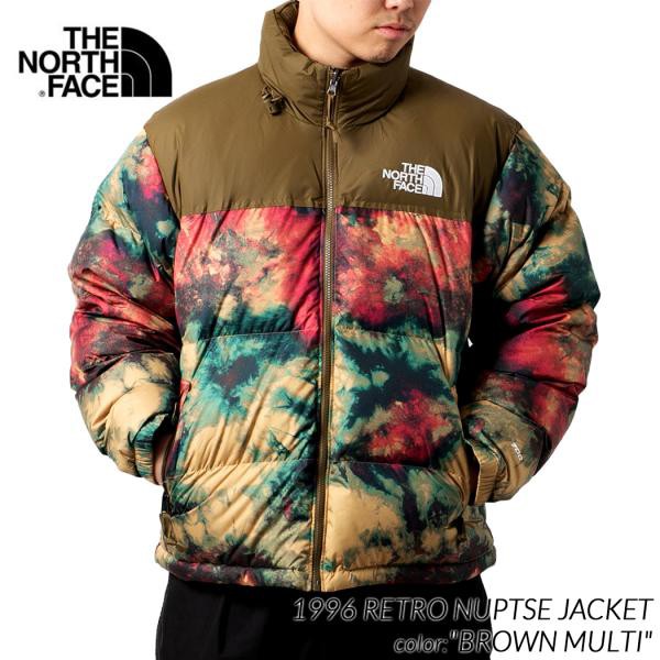 海外限定 THE NORTH FACE PRINTED 1996 RETRO NUPTSE JACKET BROWN