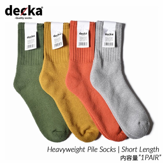 decka Heavyweight Pile Socks Short Length 1st Collection デカ