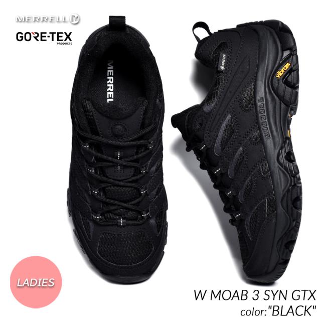 MERRELL W MOAB 3 SYN GTX BLACK メレル モアブ シューズ スニーカー