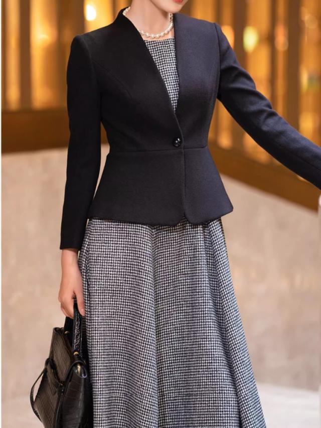 卒業式 スーツ 母 50代 大きいサイズ 体型カバー ワンピース ママ