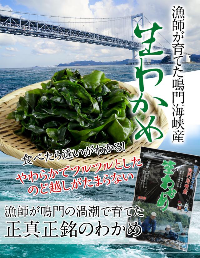 漁師が育てた鳴門海峡産生わかめ　正真正銘のわかめ