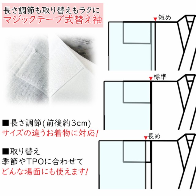 衿秀 公式 き楽っく 替え袖 きらっく 替袖 かえそで 爽竹 夏 たて