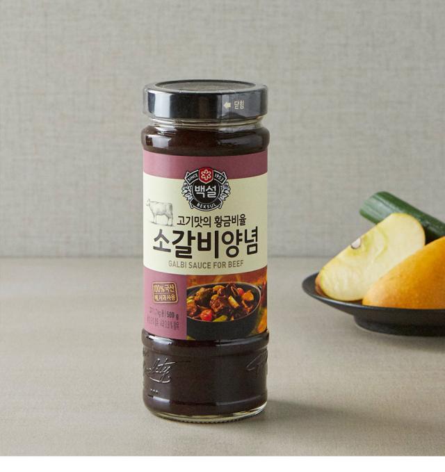 [CJ] 白雪 牛カルビタレ /500g BBQ 牛肉 カルビソース たれ 韓国調味料 韓国食材