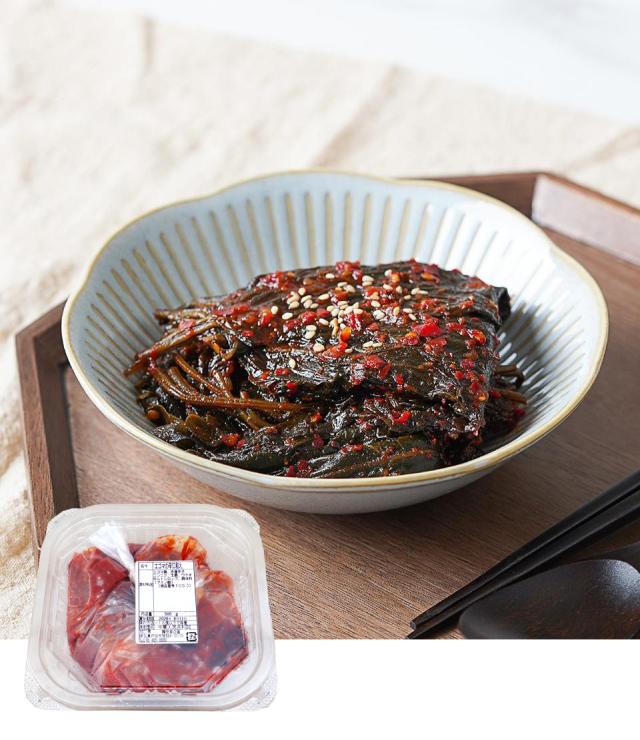 エゴマの辛口和え / 500g エゴマの葉和え エゴマの葉キムチ 韓国おかず 韓国食品 キムチ