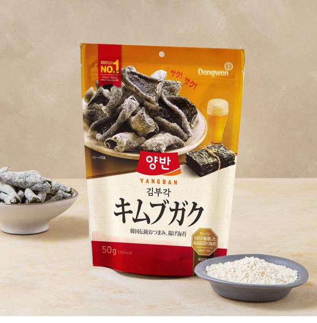 [東遠] ヤンバン キムブガク / 50g 海苔 のり天 のりブガク 海苔揚げ サクサクした食感の海苔天 韓国海苔
