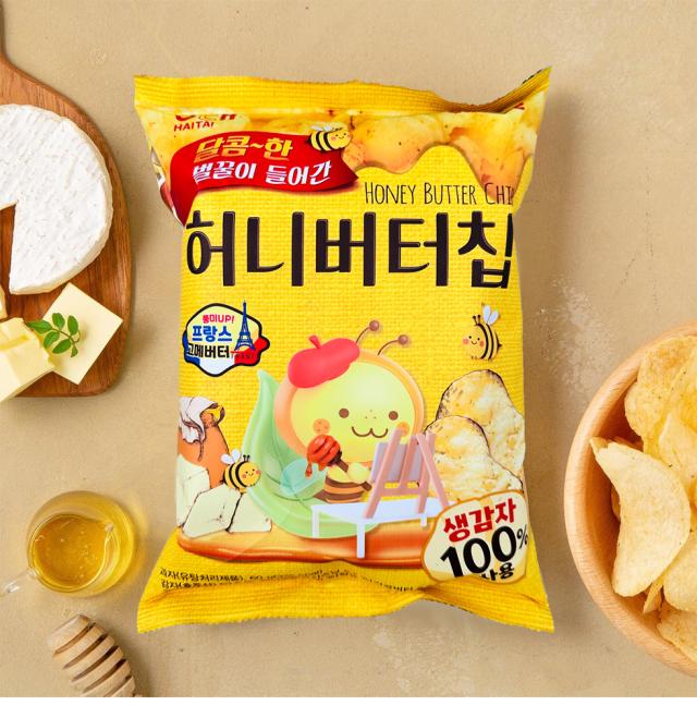 [ヘテ] ハニーバターチップ ポテトチップ / 60g スナック 韓国お菓子 ハニーバターチップス お菓子