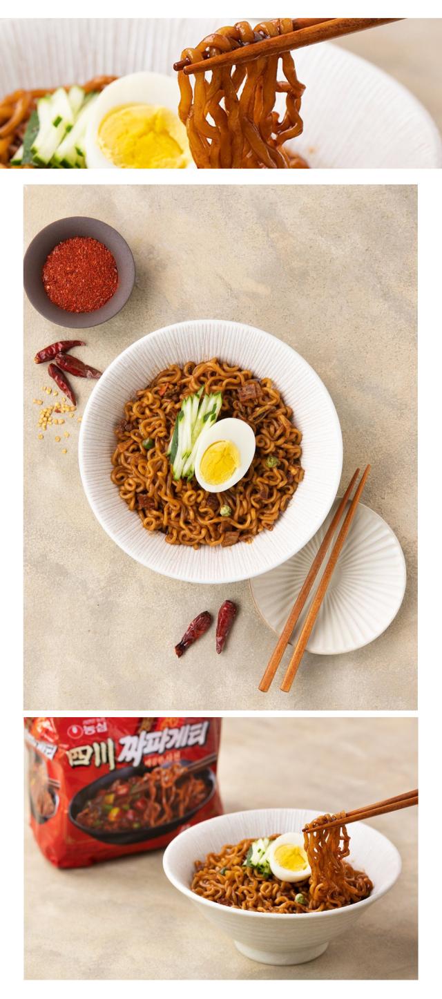 農心 四川料理チャパゲティ(137g×4個入りパック・辛口)