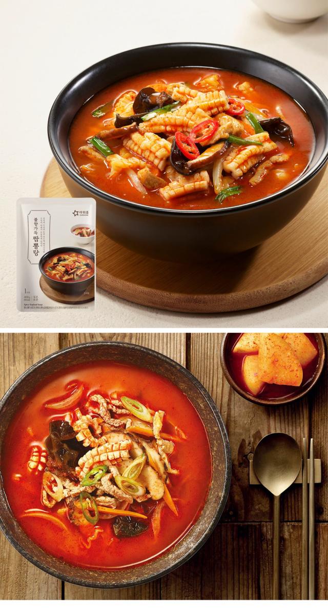 [OURHOME] チャンポンタン 12個(400g×12）箱売り / アウアホーム チャンポンスープ 韓国スープ 韓国料理 簡単韓国料理 レトルトスープ