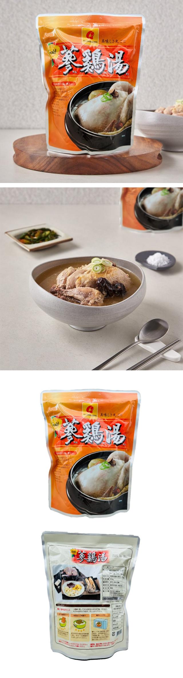 [マニカ] 参鶏湯  / 800g サムゲタン レトルト 鶏肉 スープ レトルト パウチ 丸鶏 韓国料理 韓国食品
