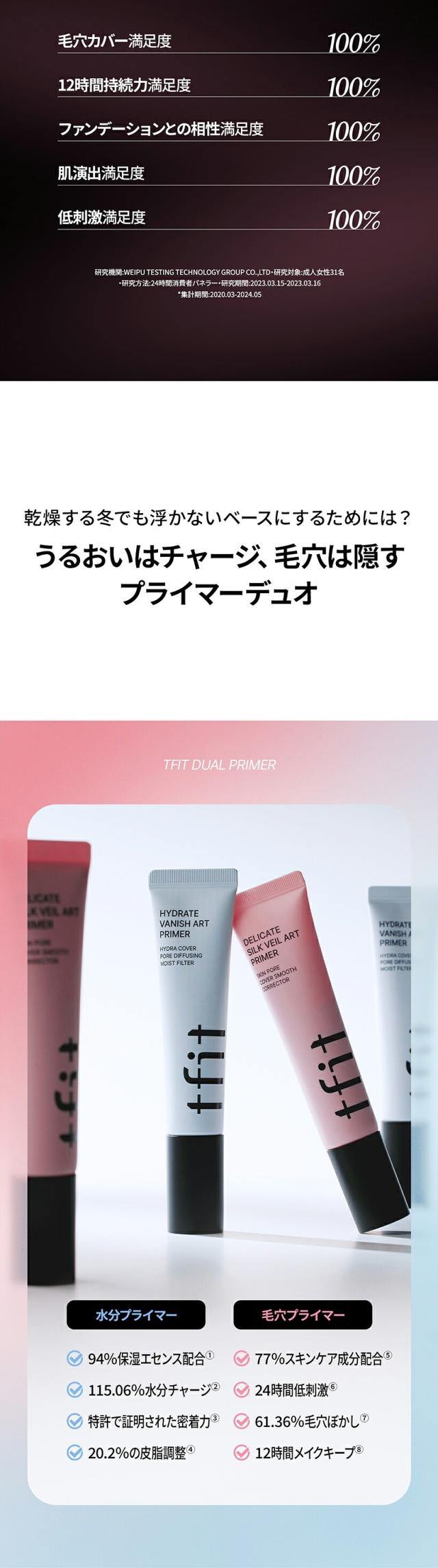 [TFIT] デリケートシルクヴェール ハイドレート バニッシュ アートプライマー / 30g 乾燥予防 毛穴 プチプラ 化粧下地 皮脂防止 崩れにくい 韓国コスメ SNS ヒット商品 #ネコポス