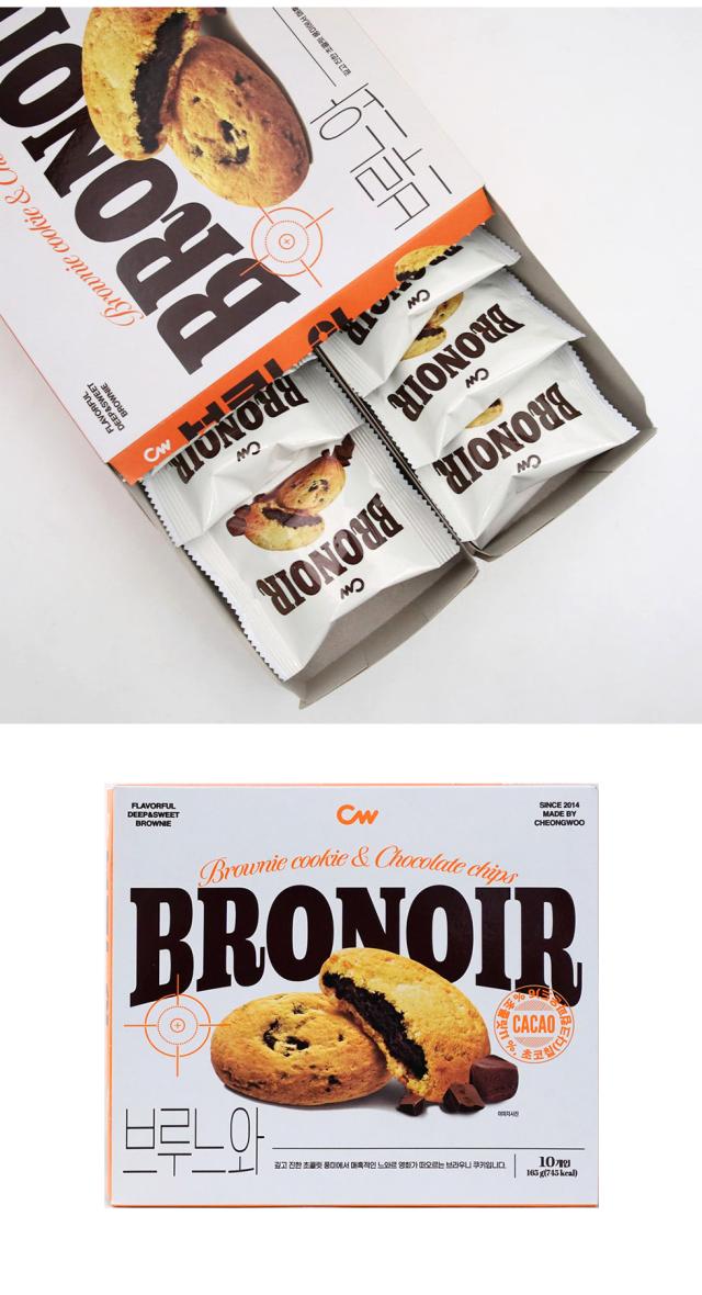 [CW] ブルヌア ブラウニー チョコチップクッキー / 198g(12個入 個別包装) 濃厚なチョコレート風味 ソフトな食感 韓国スナック 韓国お菓子　