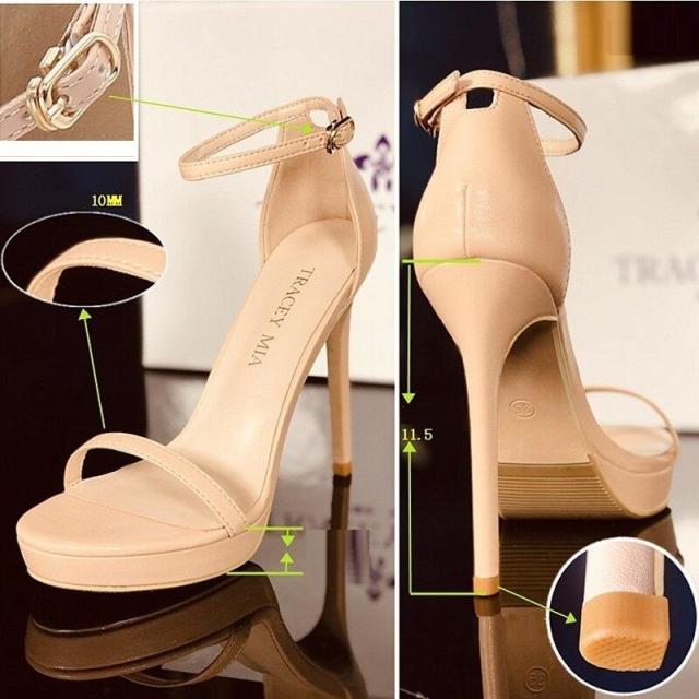 美脚 脚長 厚底 l サンダル シューズ 靴 厚底サンダル 11.5cm ピンヒール ラウンドトゥ キラキラ ラメ スエード レザー 大人可愛い きれ