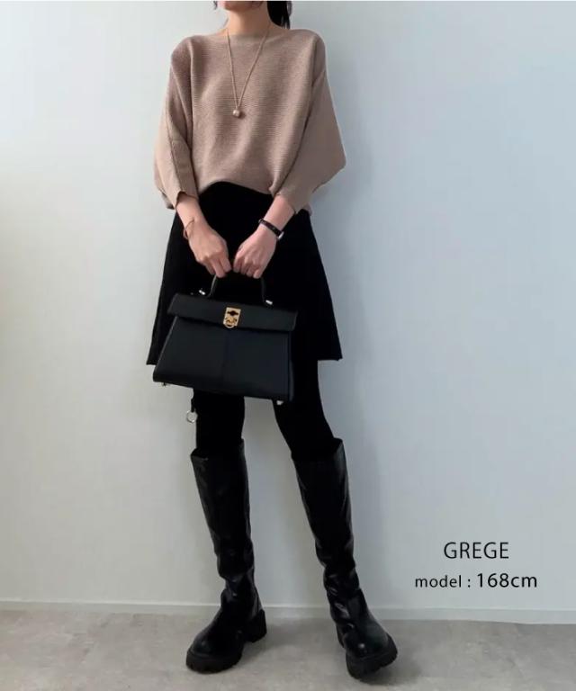 マルジェラ　ドルマンスリーブ　グレー HAVERSACK｜コットン クルーネック ドルマン スリーブ 長袖 Tシャツ