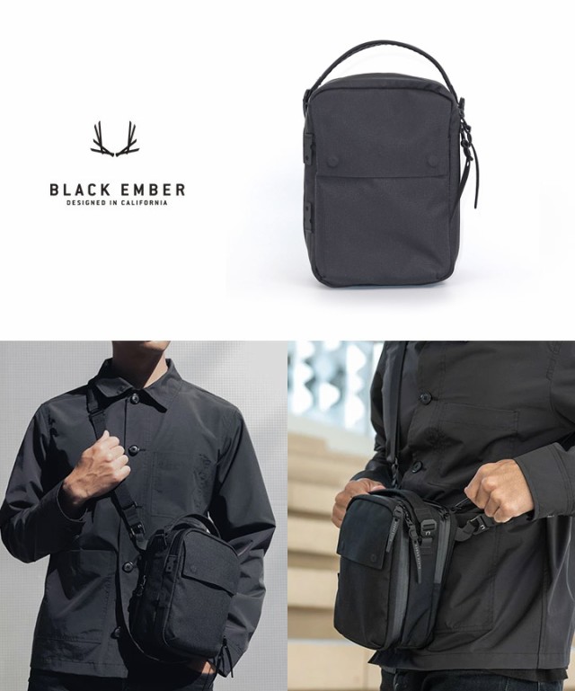 Kompak ボディバッグ ショルダーバッグ [BLACK EMBER / ブラック