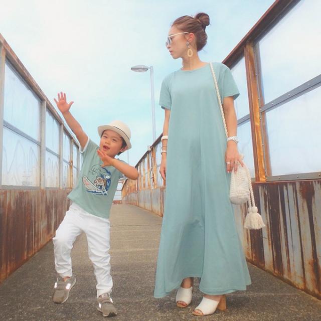 Big Saleクーポン利用可 在庫処分 マキシ丈ワンピース 半袖 レディース ロング丈 ワンピ Tシャツワンピ M タイムセール L