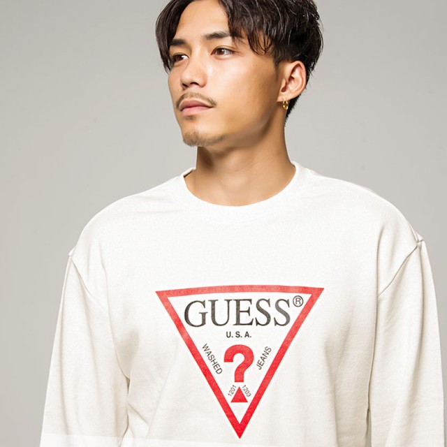 トレーナー メンズ 長袖 GUESS ゲス トップス スウェット