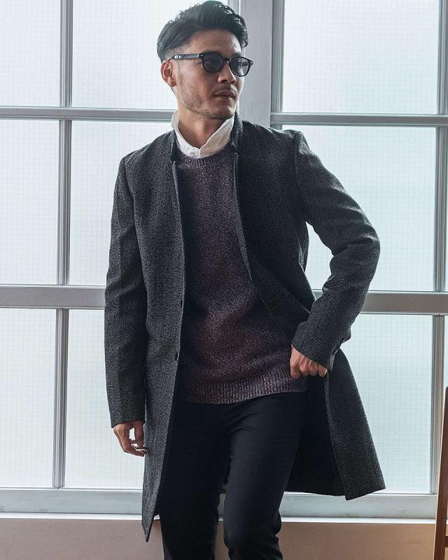 在庫限り 完売次第終了ぽっきりsale 40 オフsale Aw Gostar De Fuga ゴスタールジフーガ 立ち襟 スペリオルメルトンウールチェスターコート メンズ アウター メルトンコ 21超人気 Www Iacymperu Org