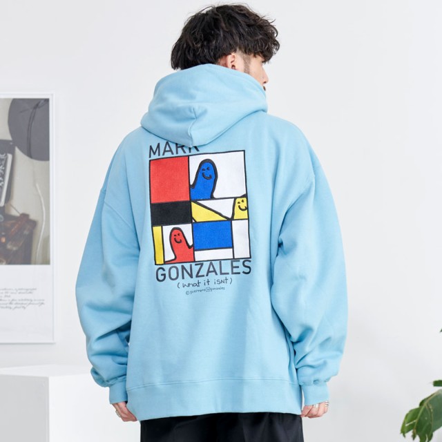 MARK GONZALES マークゴンザレス パーカー メンズ スウェット スエット 大きいサイズ 服 裏起毛 カジュアル 大人 ブラック ホワイト  グレー ブルー 白 青 ユニセックス 父の日 春 夏 春服 夏服 ストリートメンズファッション 即日発送 [2H7-13341]の通販はau ...