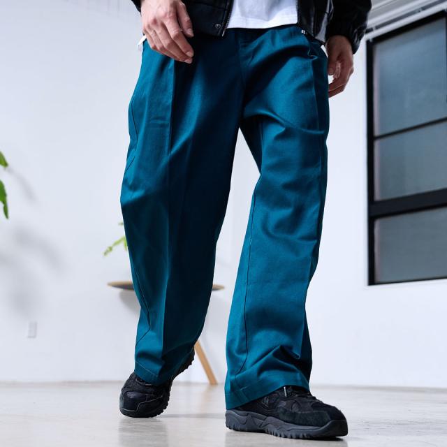 ワイドパンツ メンズ ボトムス チノパン チノパンツ ワーク 太め