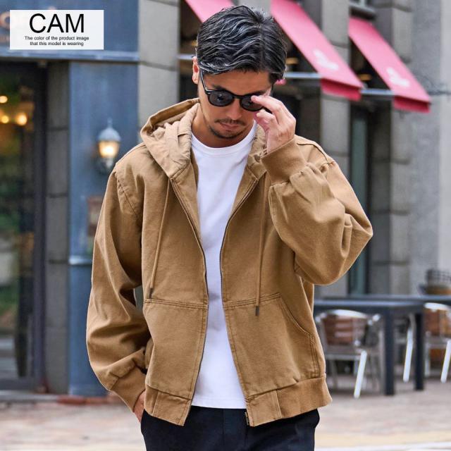 ジップパーカー アウター メンズ パーカー ブルゾン ワークジャケット