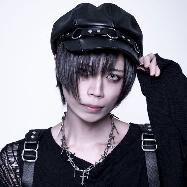 キャスケット 帽子 ヴィジュアル系 V系 黒 ブラック メンズ