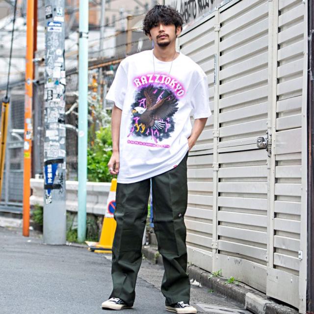 残りわずか Tシャツ メンズ Razzis ラズ ブランド おしゃれ トップス カットソー ロックt ロックtシャツ プリント コンドル イーグル 鷲 ホワイト チ 残りわずか Vacationgetaways4less Com