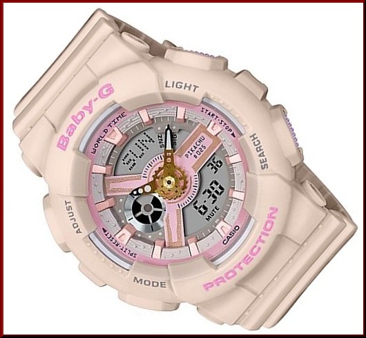 上質風合い 外箱訳あり カシオ Baby G Casio ベビーg ピカチュウ コラボ レディース腕時計 ピンクベージュ 海外モデル Ba 110pkc 4a 残りわずか Www Bnooon Com