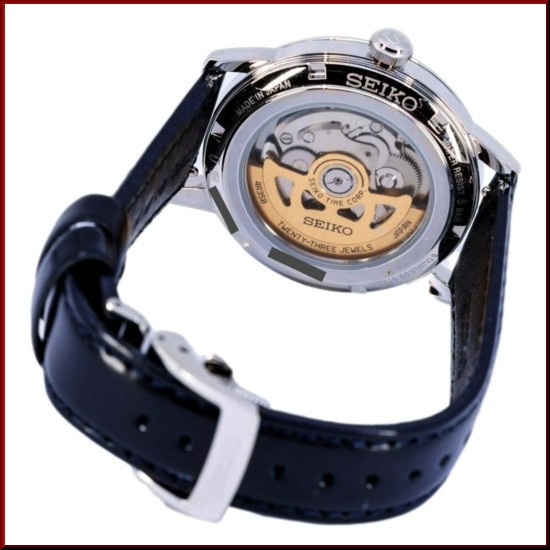 オートマチ› SEIKO/セイコー自動巻 Made in Japan 海外モデル SRPE43J1の通販はau PAY マーケット - BRIGHT|商品ロットナンバー:504085719 メンズ腕時計 ネイビー文字盤 ネイビーレザーベルト サイズ