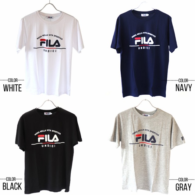 送料無料 FILA フィラ Tシャツ メンズ 半袖 夏 Men's デザイン