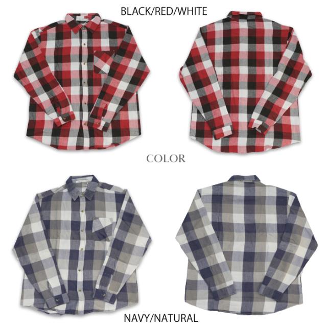 セール SALE  mnml/ミニマル チェック柄長袖シャツ　vintage flannel shirt 18ML-AW747F セール SALE mnml/ミニマル チェック柄長袖シャツ vintage flannel