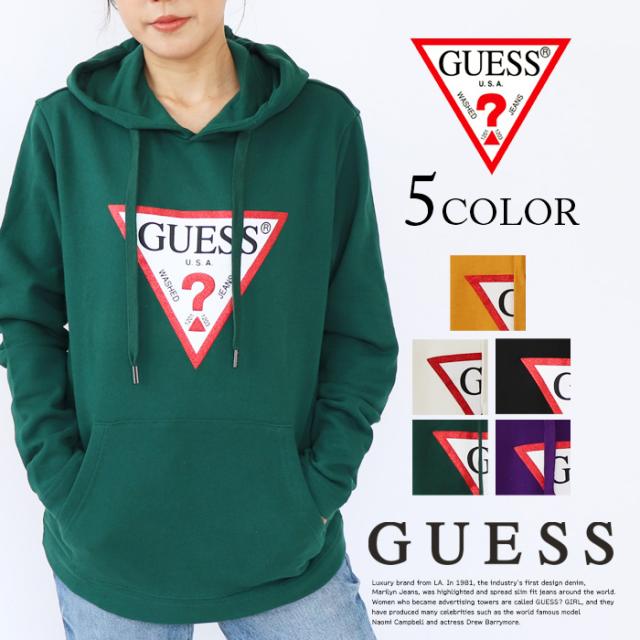 送料無料 GUESS ゲス プルオーパー パーカー ロゴプリント ロゴ 定番 スウェット Parka アメカジ メンズ レディース アメリカ Hoodie 国内正規品 2019年 秋冬モデル 送料無料 GUESS ゲス プルオーパー パーカー ロゴプリント ロゴ 定番