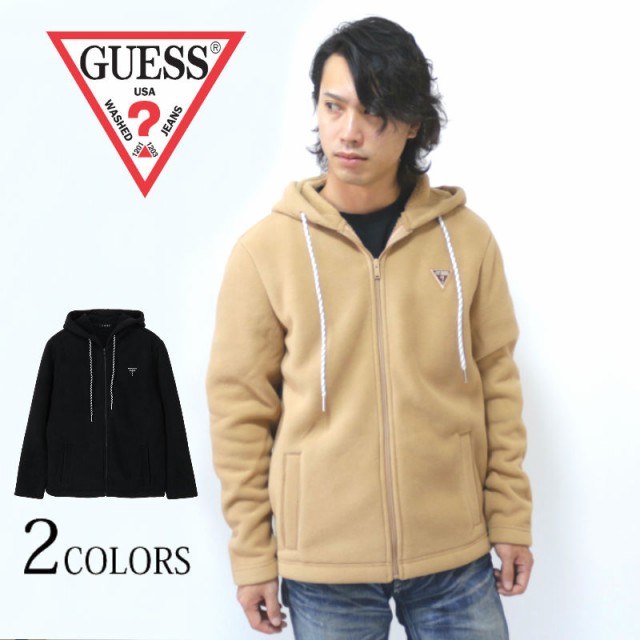 ゲス パーカー GUESS ミニロゴフリースジップパーカー フーディー