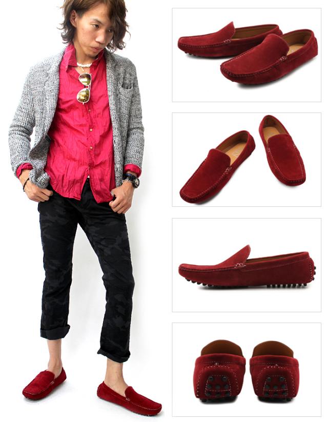 【美品】MORESCHI スウェード ドライビングシューズ　トープカラー 美品】MORESCHI スウェード ドライビングシューズ トープカラー
