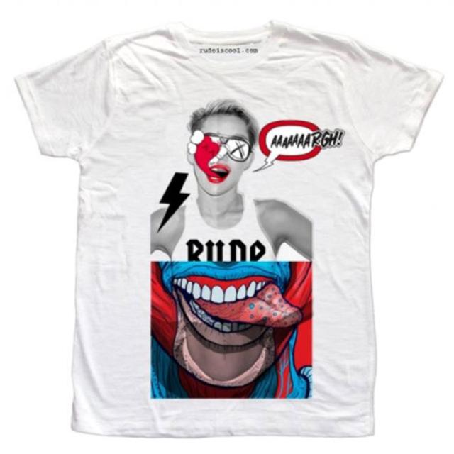 RUDE ルード Tongue (Man) パロディ Tシャツ イタリアブランド