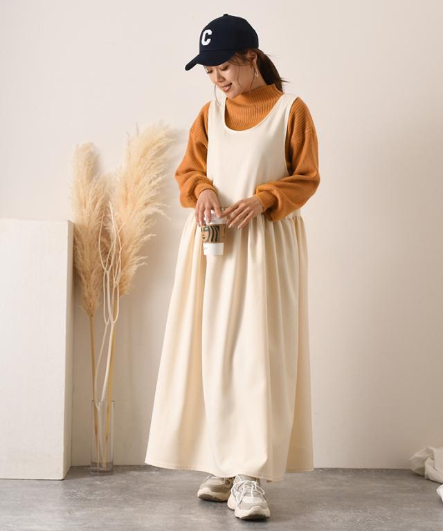 MiECa♡ワンピース＆ジャンスカ 楽天市場】ジャンパースカート ワンピース ロングワンピース