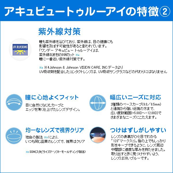 即日発送 ワンデーアキュビュー トゥルーアイ 30枚入 12箱 1day コンタクトレンズ Acuvue あす着の通販はau Wowma カラコン コンタクト レンズデリ