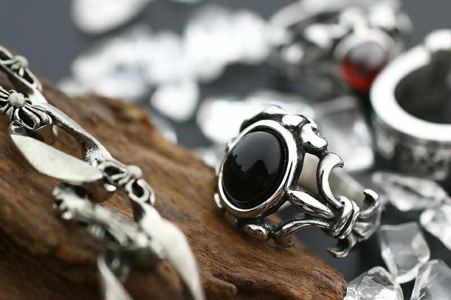 リング 指輪 SUS316L ステンレス MBT-21015黒 オラオラ系 悪羅悪